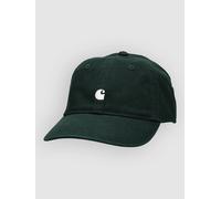 Carhartt WIP Mens Madison Logo Cap - Colour: 3Y8XX Dark Scarab/White - Size: One Size