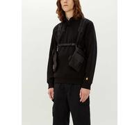 Carhartt Wip Mens Black / Gold Chase Cotton-blend Jersey Hoody L