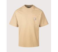 Carhartt WIP Mens Relaxed Fit Hudson Pocket T-Shirt - Colour: 07E5F Dusty H Brown - Size: Small