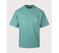 Carhartt WIP Mens Relaxed Fit Hudson Pocket T-Shirt - Colour: 2ZU5F Saguaro - Size: Medium