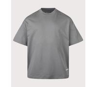 Carhartt WIP Mens Boxy Loose Fit Link Script T-Shirt - Colour: 3HLXX Velvet Green/White - Size: Large