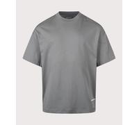 Carhartt WIP Mens Boxy Loose Fit Link Script T-Shirt - Colour: 3HLXX Velvet Green/White - Size: Small