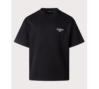 Carhartt WIP Mens Boxy Loose Fit Signature Script T-Shirt - Colour: 0D2XX Black/White - Size: Small