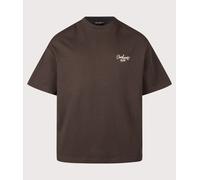 Carhartt WIP Mens Boxy Loose Fit Signature Script T-Shirt - Colour: 3XBXX Tobacco/Natural - Size: Large