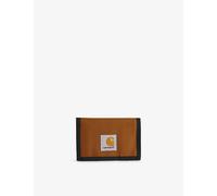 Carhartt WIP Mens Carhartt WIP Alec Logo-Patch Canvas Wallet Hamilton Brown