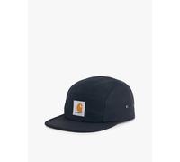 Carhartt WIP Mens Carhartt WIP Backley Logo-Patch Cotton-Canvas Baseball Cap Black
