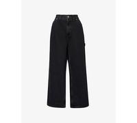 Carhartt WIP Mens Carhartt WIP Belmont Workwear Wide-Leg Denim Jeans Black L