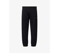 Carhartt WIP Mens Carhartt WIP Chase Embroidered-Logo Cotton-Blend Jersey Jogging Bottoms Black / Gold XL