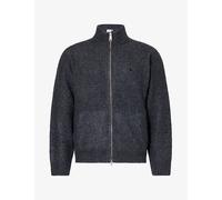 Carhartt WIP Mens Carhartt WIP Curtis Zip-Up Woven Knit Jacket Tangled Black XL