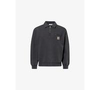 Carhartt WIP Mens Carhartt WIP Detroit Half-Zip Cotton Sweatshirt Black XS