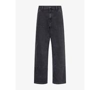 Carhartt WIP Mens Carhartt WIP Double Knee Relaxed Cotton Jeans Black 38/32
