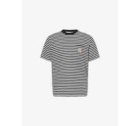 Carhartt WIP Mens Carhartt WIP Ezra Patch-Pocket Cotton T-Shirt Ezra Stripe Black / Wax L