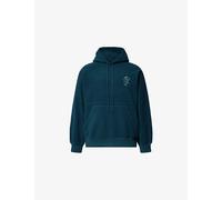 Carhartt WIP Mens Carhartt WIP Helix Relaxed-Fit Fleece Hoodie Deep Lagoon Silver Pine L