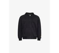 Carhartt WIP Mens Carhartt WIP Logo-Embroidered Zip-Up Cotton-Blend Hoody Black / Gold M