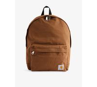 Carhartt WIP Mens Carhartt WIP Logo-Patch Zip-Pocket Cotton Backpack Hamilton Brown