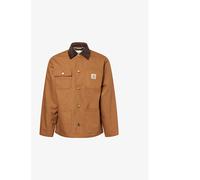 Carhartt WIP Mens Carhartt WIP Michigan Patch-Pocket Cotton-Canvas Jacket Hamilton Brown / Tobacco XL