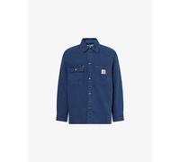 Carhartt WIP Mens Carhartt WIP Parrish Cord Cotton Overshirt Blue 2XL