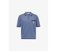 Carhartt WIP Mens Ramsey Polo Shirt - Colour: 3QHXX Velvet Blue/Deep Night - Size: XL