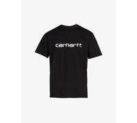 Carhartt WIP Mens Carhartt WIP Script Logo-Print Cotton-Jersey T-Shirt Black 2XL