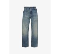 Carhartt WIP Mens Carhartt WIP Single Knee Straight-Leg Denim Trousers Blue 32