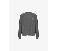 Carhartt WIP Mens Carhartt WIP Vista Waffle Long-Sleeves Cotton-Jersey T-Shirt Black M