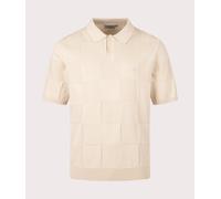 Carhartt WIP Mens Checker Polo Shirt - Colour: 2LPXX Fleur De Sel - Size: Small