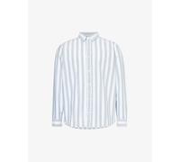 Carhartt Wip Mens Chervil / White Dillion Striped Cotton-poplin Shirt M