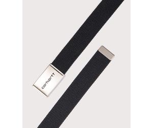 Carhartt WIP Mens Chrome Clip Belt - Colour: 89XX Black - Size: One Size