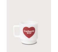 Carhartt WIP Mens Heart Glass Mug - Colour: 02XX White - Size: One Size One Size