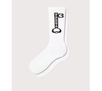 Carhartt WIP Mens Locked Socks - Colour: 00AXX White/Black - Size: One Size