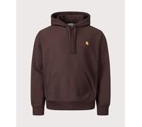 Carhartt WIP Mens Relaxed Fit American Script Hoodie - Colour: 33HXX Palisander - Size: Medium