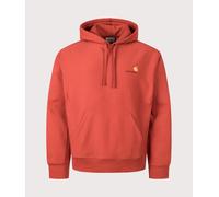 Carhartt WIP Mens Boxy Loose Fit American Script Hoodie - Colour: 3IXXX Oxide Red - Size: Medium