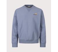 Carhartt WIP Mens Loose Fit American Script Sweatshirt - Colour: 3RHXX Shady Blue - Size: Large