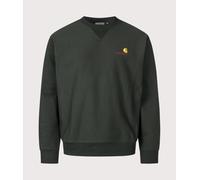 Carhartt WIP Mens Loose Fit American Script Sweatshirt - Colour: 3T6XX Raven - Size: XL