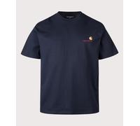 Carhartt WIP Mens Loose Fit American Script T-Shirt - Colour: J0XX Deep Night - Size: Small