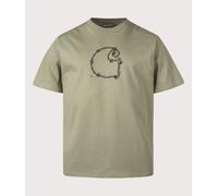 Carhartt WIP Mens Loose Fit Barbwire C T-Shirt - Colour: 667XX Dollar Green - Size: Small