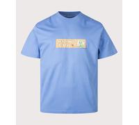 Carhartt WIP Mens Loose Fit Bumper Stickers T-Shirt - Colour: 3RCXX Curacao - Size: Medium