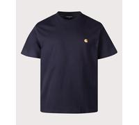 Carhartt WIP Mens Loose Fit Chase T-Shirt - Colour: 00HXX Dark Navy/Gold - Size: Large