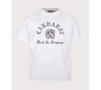 Carhartt WIP Mens Loose Fit Coat Of Arms T-Shirt - Colour: 0260 White Heavy Stone Wash - Size: Large