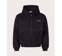 Carhartt WIP Mens Loose Fit Ebbert Zip Through Hoodie - Colour: 0D2XX Black/White - Size: XL