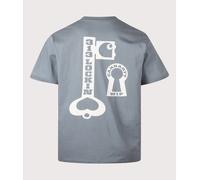 Carhartt WIP Mens Loose Fit Locked T-Shirt - Colour: 3ITXX Cozy Blue - Size: Large
