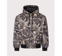 Carhartt WIP Mens Loose Fit OG Active Jacket - Colour: 3X560 Heavy stone wash Camo Feather Tree/Black - Size: Large