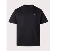 Carhartt WIP Mens Relaxed Script Embroidery T-Shirt - Colour: 0D2XX Black/White - Size: Small Small