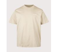 Carhartt WIP Mens Relaxed Fit Script Embroidery T-Shirt - Colour: 3LWXX Barchan/White - Size: XL