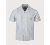 Leavel Striped Pocket Shirt, male, Carhartt Wip, Short Sleeve Shirts, Multicolor, M, Shirts M