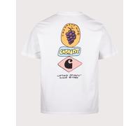 Carhartt WIP Mens Loose Fit Stacked Grapes T-Shirt - Colour: 02XX White - Size: Medium