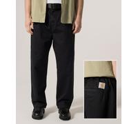 Carhartt WIP Mens Loose Tapered Fit Marv Pants - Colour: 8906 Black Stone Washed - Size: Medium