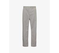 Carhartt Wip Mens Misty Grey Flint Elasticated-waist Straight-leg Cotton Trousers Xxl