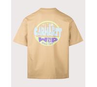 Carhartt WIP Mens Oversized Fit Luggage Label T-Shirt - Colour: 07EXX Dusty H Brown - Size: Medium