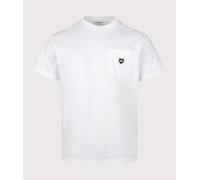 Carhartt WIP Mens Pocket Heart T-Shirt - Colour: 00AXX White/Black - Size: Small